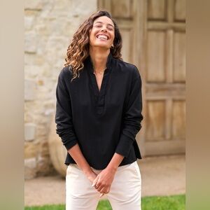 Frank&Eileen black Patrick Popover Henley! Never worn!